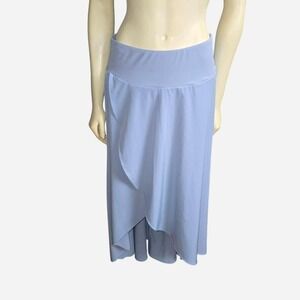 Halara High Waisted High Low Wrap Skort Periwinkle Blue Medium Activewear Skirt